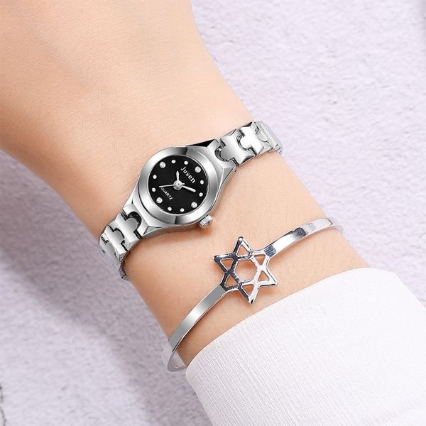 elegant watches for ladies fashion designers women stainless steel belt small casual simple female student watch spot business outdoor wris, Slivery;brown
elegant watches for ladies fashion designers women stainless steel belt small casual simple female student watch spot business outdoor wris, Slivery;brown