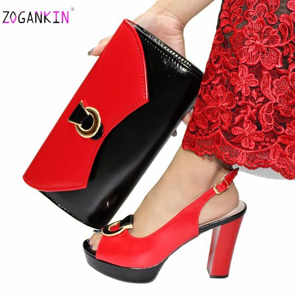 dress shoes classics style 2021 spring special design african office ladies and bag to match in red with black color for party
dress shoes classics style 2021 spring special design african office ladies and bag to match in red with black color for party