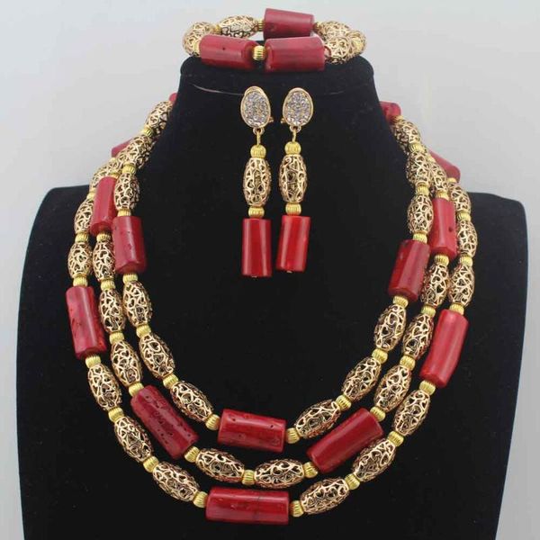 earrings & necklace gorgeous red coral beads costume traditional nigerian wedding african jewelry set hd8873, Silver
earrings & necklace gorgeous red coral beads costume traditional nigerian wedding african jewelry set hd8873, Silver