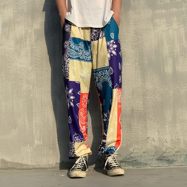 autumn men's street fashion brand color blocking digital printing polyester elastic youth legging loose casual pants, Black
autumn men's street fashion brand color blocking digital printing polyester elastic youth legging loose casual pants, Black
