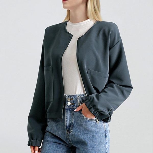 women's jackets european plus size 4xl 2021 autumn women jacket casual female short basic bomber ladies thin coats clothing, Black;brown
women's jackets european plus size 4xl 2021 autumn women jacket casual female short basic bomber ladies thin coats clothing, Black;brown