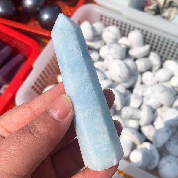decorative objects & figurines 1 pc natural blue aragonite point healing crystal polishing tower mine energy mineral wand for h
decorative objects & figurines 1 pc natural blue aragonite point healing crystal polishing tower mine energy mineral wand for h