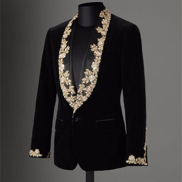 men's suits & blazers anniebritney brand men suit custom black velvet applique slim fit tuxedo 2pcs groom wedding blazer jacket wi, White;black
men's suits & blazers anniebritney brand men suit custom black velvet applique slim fit tuxedo 2pcs groom wedding blazer jacket wi, White;black