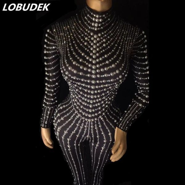 women's jumpsuits & rompers female prom party celebration stage clothing bar singer dancer jazz dj costume sparkly crystal pearls jumps, Black;white
women's jumpsuits & rompers female prom party celebration stage clothing bar singer dancer jazz dj costume sparkly crystal pearls jumps, Black;white
