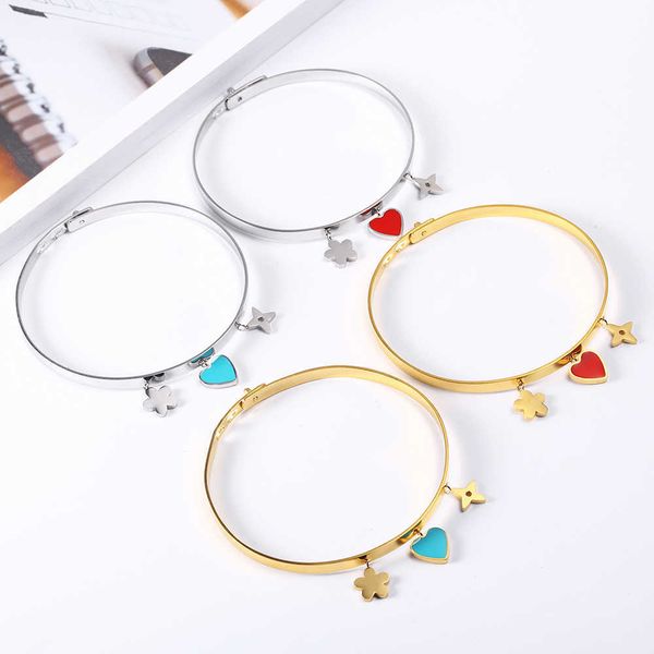 oufei heart-shaped bangle bracelet stainless steel jewelry women's cuff adjustable bracelet fashion bangles wholesale 2019 new q0719, Black
oufei heart-shaped bangle bracelet stainless steel jewelry women's cuff adjustable bracelet fashion bangles wholesale 2019 new q0719, Black