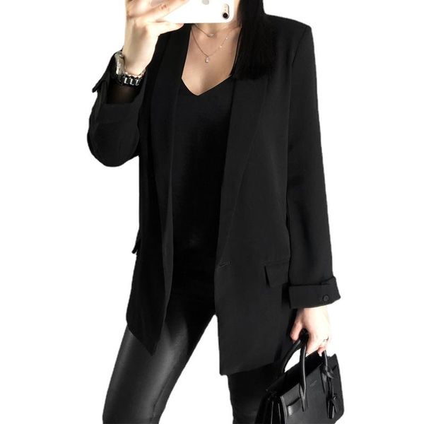 women's suits & blazers blazer suit jacket coat casual solid color single button ol, White;black
women's suits & blazers blazer suit jacket coat casual solid color single button ol, White;black