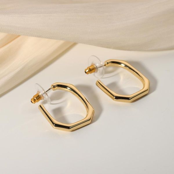 hoop & huggie trend gold plated square earrings party gift geometric rectangle open earring jewelry for women, Golden;silver
hoop & huggie trend gold plated square earrings party gift geometric rectangle open earring jewelry for women, Golden;silver