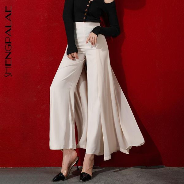 women's pants & capris shengpalae 2021 chiffon loose split joint lace high waist drape fashion autumn suit-pants black red women trouse, Black;white
women's pants & capris shengpalae 2021 chiffon loose split joint lace high waist drape fashion autumn suit-pants black red women trouse, Black;white