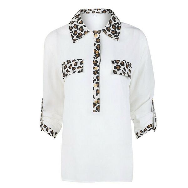 women's blouses & shirts fashion women stylish patchwork shirt ladies leopard print casual blouse female loose vogue basic femme cloth, White 
women's blouses & shirts fashion women stylish patchwork shirt ladies leopard print casual blouse female loose vogue basic femme cloth, White