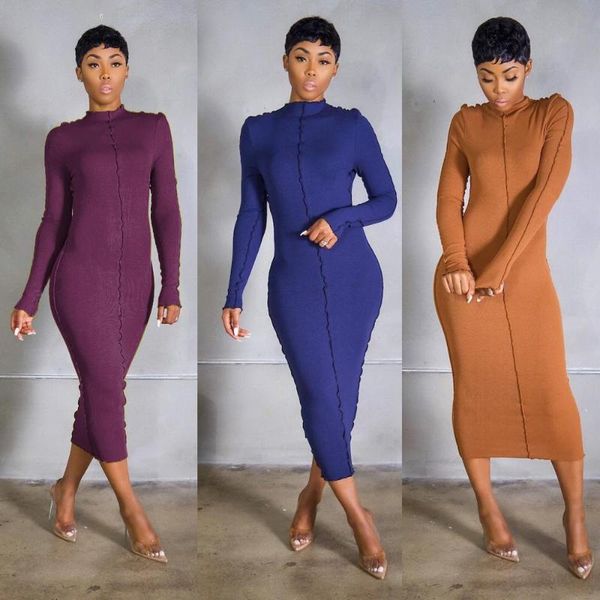 casual women long dress flare sleeve o-neck dresses streetwear solid color winter for vestido, Black;gray
casual women long dress flare sleeve o-neck dresses streetwear solid color winter for vestido, Black;gray