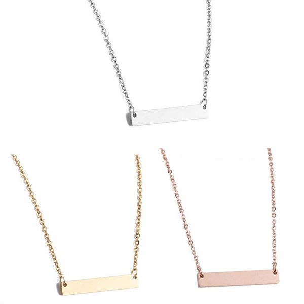 chains stainless steel name bar plate pendant necklace engrave word letters jewelry, Silver
chains stainless steel name bar plate pendant necklace engrave word letters jewelry, Silver