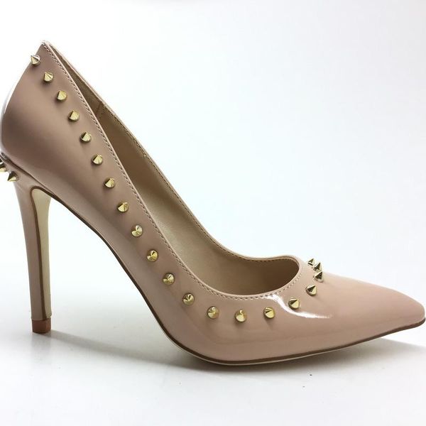 dress shoes fashion woman high heels pumps lady party wedding classic nude rivet 10cm patent size 34, Black
dress shoes fashion woman high heels pumps lady party wedding classic nude rivet 10cm patent size 34, Black