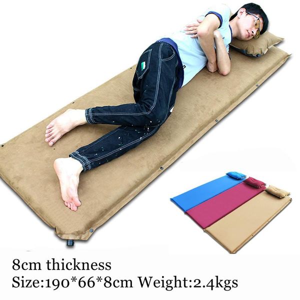 2pcs/1lot camel 036-8 suede 8cm thick inflatable cushion camping lunch 199 * 66 automatic outdoor mattress pads
2pcs/1lot camel 036-8 suede 8cm thick inflatable cushion camping lunch 199 * 66 automatic outdoor mattress pads