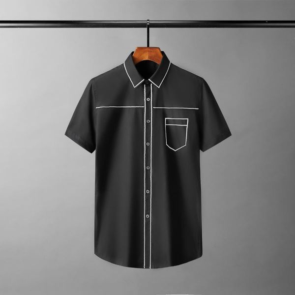 men's casual shirts black white male luxury short sleeve sequin embroidery mens dress fashion slim fit party man 4xl, White;black
men's casual shirts black white male luxury short sleeve sequin embroidery mens dress fashion slim fit party man 4xl, White;black