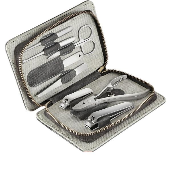 high-end nail set pedicure clippers gift family stainless steel professional leather case art kits
high-end nail set pedicure clippers gift family stainless steel professional leather case art kits