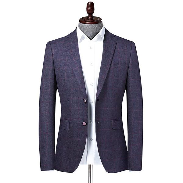 men's suits & blazers business trend suit blazer men leisure plaid jacket casual slim korean style banquant office wedding clothing, White;black
men's suits & blazers business trend suit blazer men leisure plaid jacket casual slim korean style banquant office wedding clothing, White;black