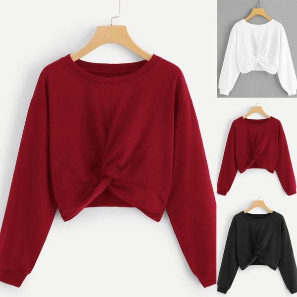 women's hoodies & sweatshirts 2021 women solid color pullover blouse coat casual round collar pure hatless long sleeves and sweater, Black
women's hoodies & sweatshirts 2021 women solid color pullover blouse coat casual round collar pure hatless long sleeves and sweater, Black