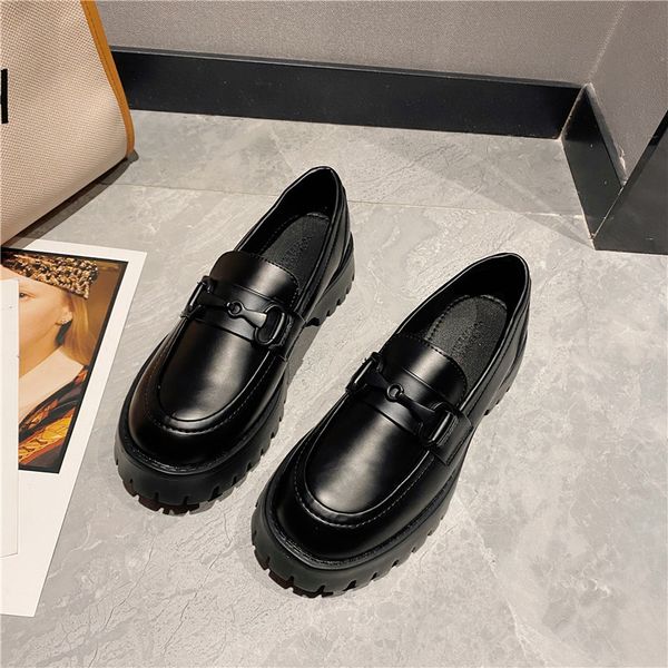 autumn new women's round head small leather sole single students leisure thick heels black shoes fashion
autumn new women's round head small leather sole single students leisure thick heels black shoes fashion