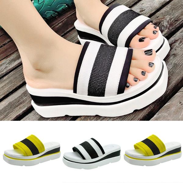 slippers women summer shoes colorblock stretch fabric slides thick sole heels beach sandals ladies, Black
slippers women summer shoes colorblock stretch fabric slides thick sole heels beach sandals ladies, Black