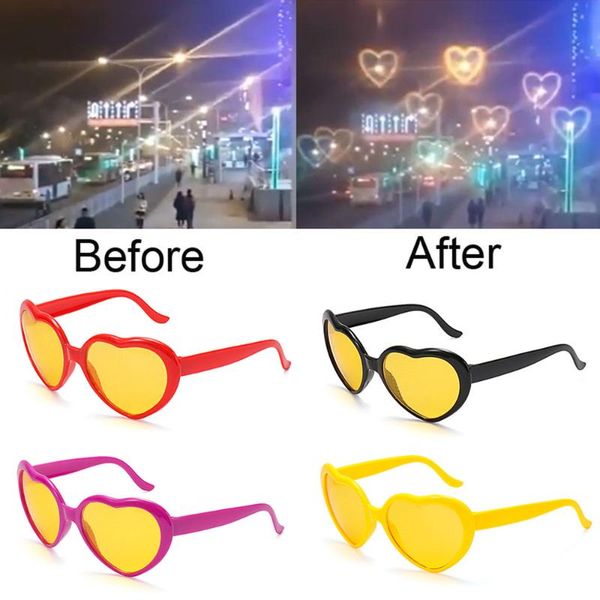 sunglasses upgrade yellow lens heart shaped glasses gifts shape at night diffraction men women christmas, White;black
sunglasses upgrade yellow lens heart shaped glasses gifts shape at night diffraction men women christmas, White;black