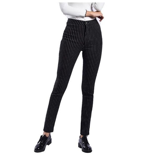 women's pants & capris 2021 black stripe pencil women stretch skinny leggings high waist pockets slim thin trousers female fitness jogg, Black;white
women's pants & capris 2021 black stripe pencil women stretch skinny leggings high waist pockets slim thin trousers female fitness jogg, Black;white