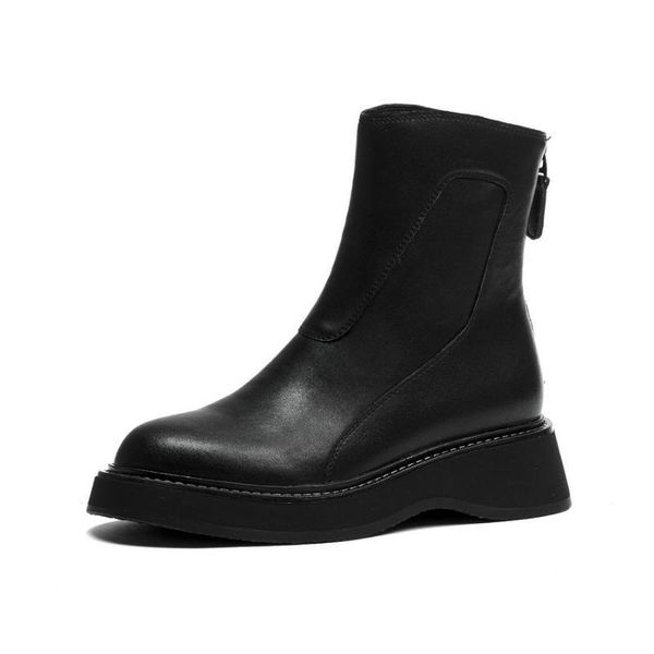 boots winter style genuine leather women motorcycle wedge female warm shoes 0q3q, Black
boots winter style genuine leather women motorcycle wedge female warm shoes 0q3q, Black