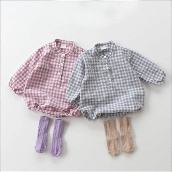 baby girl clothes spring plaid romper born long sleeve boy infant jumpsuit 210521, Blue
baby girl clothes spring plaid romper born long sleeve boy infant jumpsuit 210521, Blue