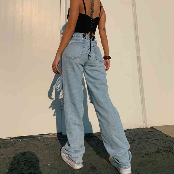 ripped straight womens jeans baggy vintage high waist boyfriends mom y2k denim distressed streetwear 2021 female iamy, Blue
ripped straight womens jeans baggy vintage high waist boyfriends mom y2k denim distressed streetwear 2021 female iamy, Blue