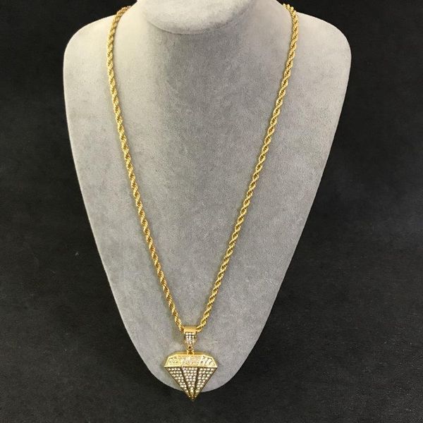 chains oeny hip-hop necklace large three-dimensional triangle diamond exaggerated hiphop pendant jewelry, Silver
chains oeny hip-hop necklace large three-dimensional triangle diamond exaggerated hiphop pendant jewelry, Silver