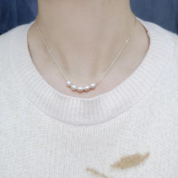 chains natural freshwater pearl women's choker necklace fine jewelry neck chain women, Silver
chains natural freshwater pearl women's choker necklace fine jewelry neck chain women, Silver