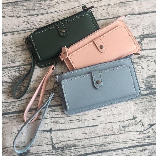 wallets 2021 fashion woman wallet simple zipper purses clutch for women pu leather lady purse phone pocket card holder girls carteras, Red;black
wallets 2021 fashion woman wallet simple zipper purses clutch for women pu leather lady purse phone pocket card holder girls carteras, Red;black