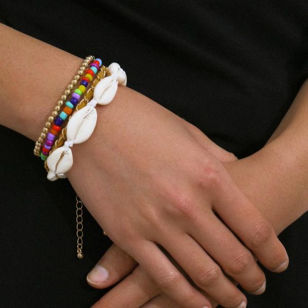 link, chain 2021 set natural shell cowrie bracelet fashion beads unique design trendy boho friendship charm pulseras femme jewelry gift, Black
link, chain 2021 set natural shell cowrie bracelet fashion beads unique design trendy boho friendship charm pulseras femme jewelry gift, Black