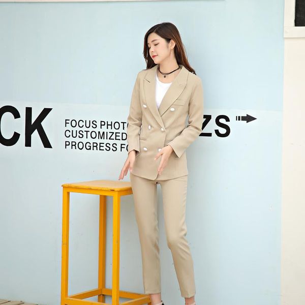 women's suits & blazers women pant double breasted blazer office lady sets work wear set long sleeve suit jacket + straight two-piece, White;black
women's suits & blazers women pant double breasted blazer office lady sets work wear set long sleeve suit jacket + straight two-piece, White;black