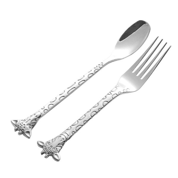 2pcs dessert spoon and fork set stainless steel mixing cartoon cake forks for home restaurant (silver)
2pcs dessert spoon and fork set stainless steel mixing cartoon cake forks for home restaurant (silver)