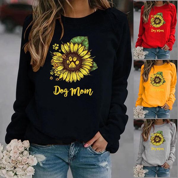 women's hoodies & sweatshirts sunflower dog mom printed women fleece long sleeve o neck loose sweatshirt girls hoodie pullovers winter, Black
women's hoodies & sweatshirts sunflower dog mom printed women fleece long sleeve o neck loose sweatshirt girls hoodie pullovers winter, Black