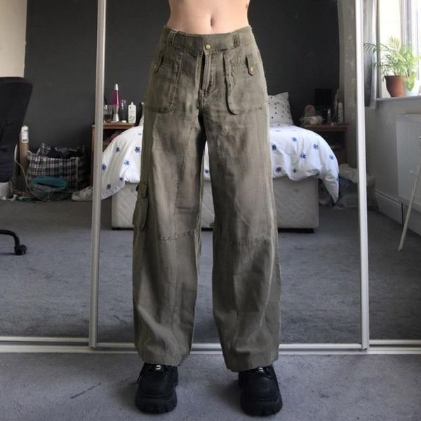 women's pants & capris y2k gray cargo jeans big pockets metal retro joggers tie up kawaii baggy trousers aesthetic women korean sweatpa, Black;white
women's pants & capris y2k gray cargo jeans big pockets metal retro joggers tie up kawaii baggy trousers aesthetic women korean sweatpa, Black;white