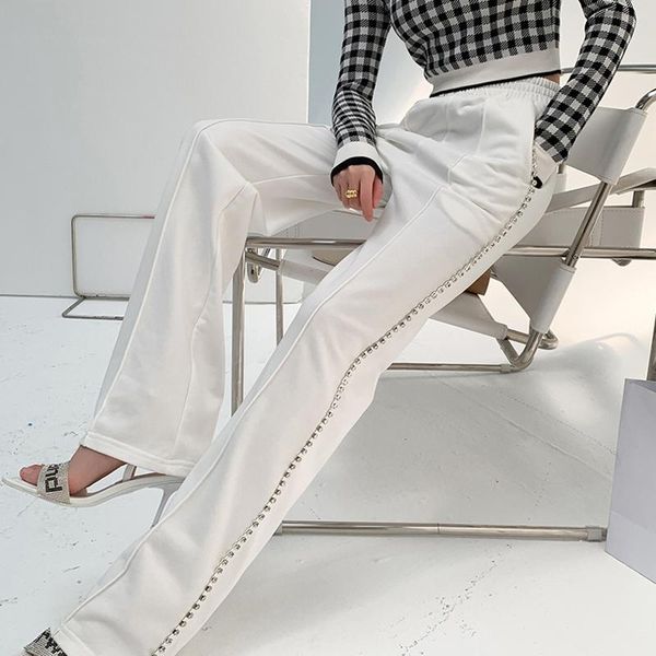 women's pants & capris solid elastic minimalist white casual diamonds pant for women high waist females fashion summer clothing, Black;white
women's pants & capris solid elastic minimalist white casual diamonds pant for women high waist females fashion summer clothing, Black;white