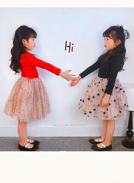 girl's dresses autumn and winter american xiaozhongchao brand star skirt princess poncho, Red;yellow
girl's dresses autumn and winter american xiaozhongchao brand star skirt princess poncho, Red;yellow
