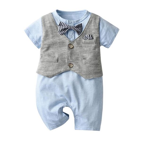 boys clothing sets summer short sleeve gentleman jumpsuit + vest 2pcs casual toddler baby kids clothes 210611, White
boys clothing sets summer short sleeve gentleman jumpsuit + vest 2pcs casual toddler baby kids clothes 210611, White