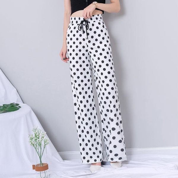 women's pants & capris white dot wide leg women 2021 summer casual loose elastic waist lace up trousers streetwear plus size palazzo go, Black;white
women's pants & capris white dot wide leg women 2021 summer casual loose elastic waist lace up trousers streetwear plus size palazzo go, Black;white