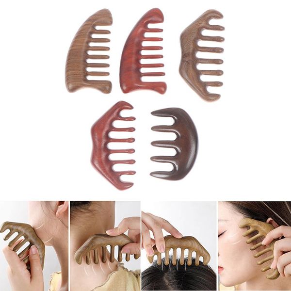 hair brushes 1pcs wide tooth sandalwood comb smooth mini round head massage guasha tools, Silver
hair brushes 1pcs wide tooth sandalwood comb smooth mini round head massage guasha tools, Silver