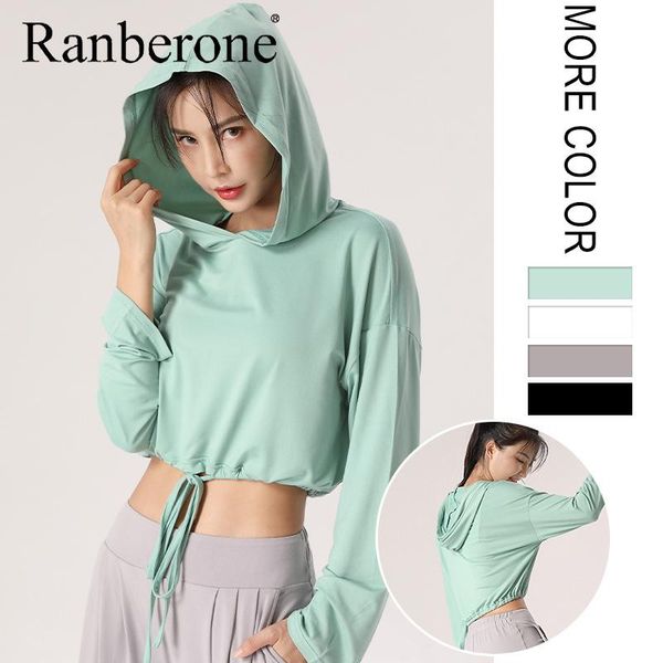 ranberone yoga t-shirt fitness wear long-sleeved women hooded running sportswear gym crop solid sport shirts female outfit
ranberone yoga t-shirt fitness wear long-sleeved women hooded running sportswear gym crop solid sport shirts female outfit
