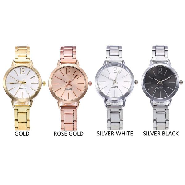 wristwatches women lady girl wrist quartz watch round alloy hour hand business luxury clock metal chain watches relogio, Slivery;brown
wristwatches women lady girl wrist quartz watch round alloy hour hand business luxury clock metal chain watches relogio, Slivery;brown