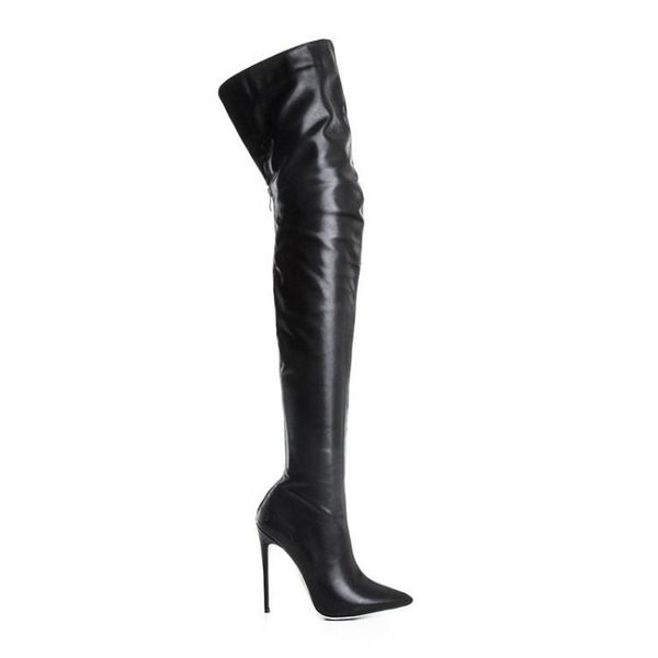 boots pointed stiletto shoes red white 2021 blue patent leather women's back zipper knee high size 48, Black
boots pointed stiletto shoes red white 2021 blue patent leather women's back zipper knee high size 48, Black