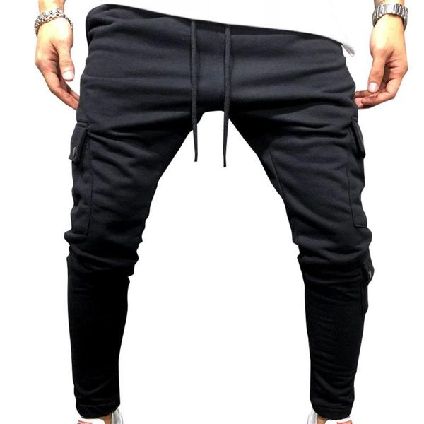 men's pants mens clothing plain trousers multi-pocket jogging bottoms joggers sweatpants pantalones de hombre cargo men, Black
men's pants mens clothing plain trousers multi-pocket jogging bottoms joggers sweatpants pantalones de hombre cargo men, Black