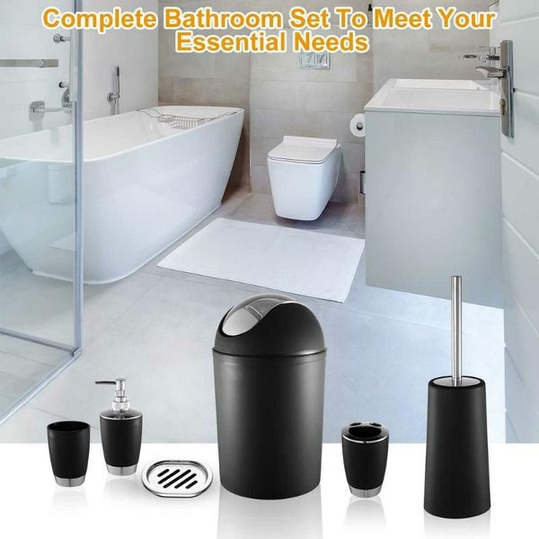 bath accessory set 6pcs bathroom cleaning accessories lotion bottles holder soap dispenser dish trash can toilet clean brush tooth
bath accessory set 6pcs bathroom cleaning accessories lotion bottles holder soap dispenser dish trash can toilet clean brush tooth