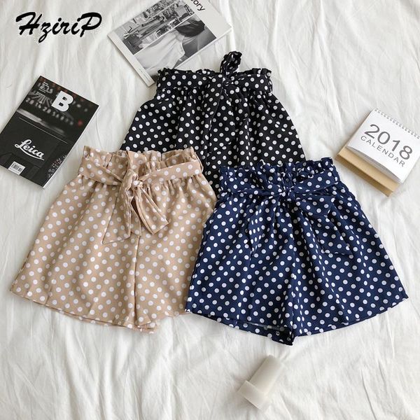 women's shorts hzirip fashion summer dot women loose cute stretch elastic high waist casual female girls bottoms, White;black
women's shorts hzirip fashion summer dot women loose cute stretch elastic high waist casual female girls bottoms, White;black