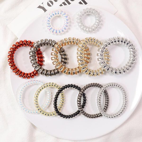5pcs/set elastic transparent telephone wire hair bands three sizes silicon rubber band scrunchie girls accessories1
5pcs/set elastic transparent telephone wire hair bands three sizes silicon rubber band scrunchie girls accessories1