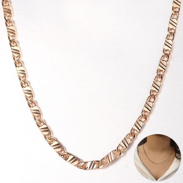 pendant necklaces chic 3mm marina link chain for women men 585 rose gold color necklace minimalist jewelry cn36, Silver
pendant necklaces chic 3mm marina link chain for women men 585 rose gold color necklace minimalist jewelry cn36, Silver