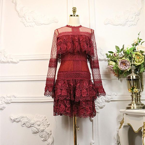 casual dresses in stock year 2021 luxury design women long sleeve lace a line slim dress female party vestido, Black;gray
casual dresses in stock year 2021 luxury design women long sleeve lace a line slim dress female party vestido, Black;gray